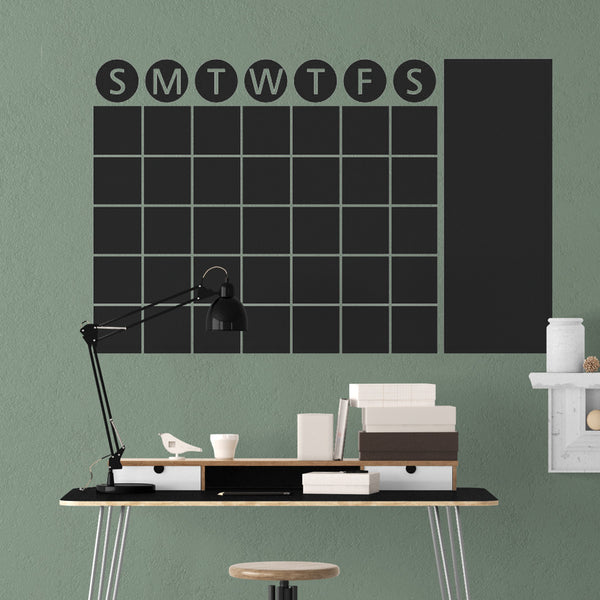 Chalkboard Calendar Wall Decal