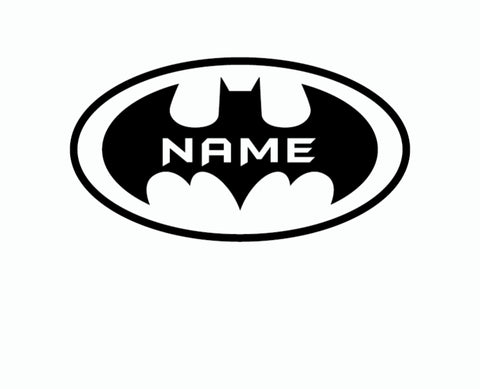 Personalized Batman Decal