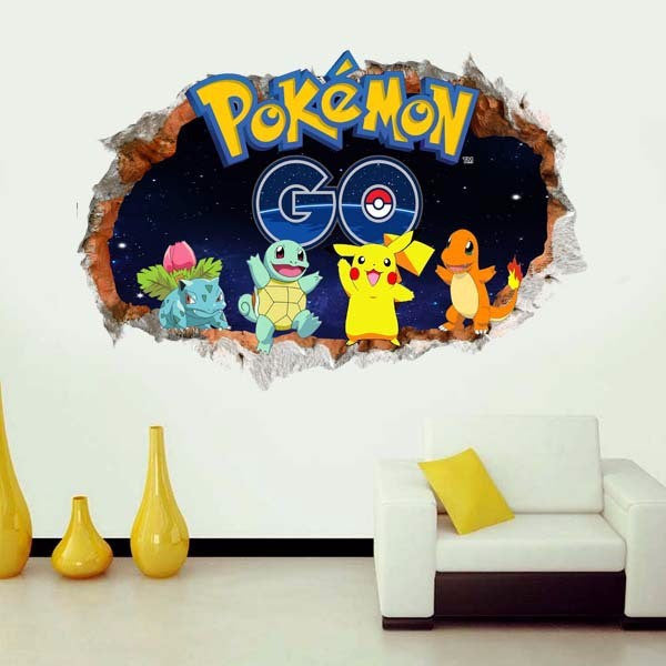 3D Pokemon Wall Decals - Limited Edition