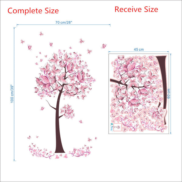 Sweet Butterflies Tree Wall Mural