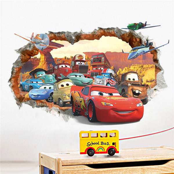 3D Disney Pixar's Cars Wall Decals