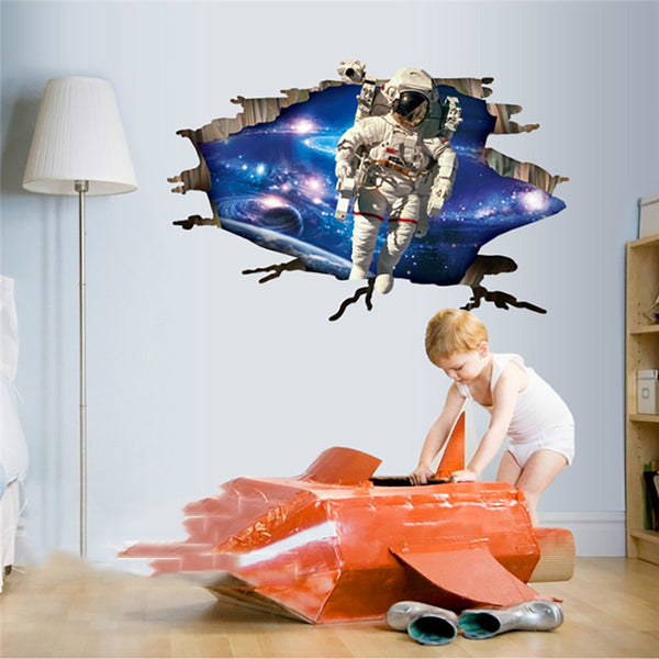 3D Outer Space Planet Wall Decals