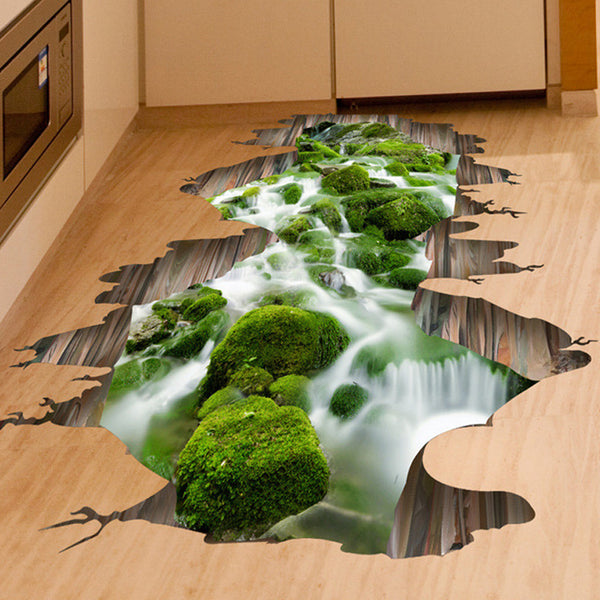 Amazing 3D Stream Mural Decal