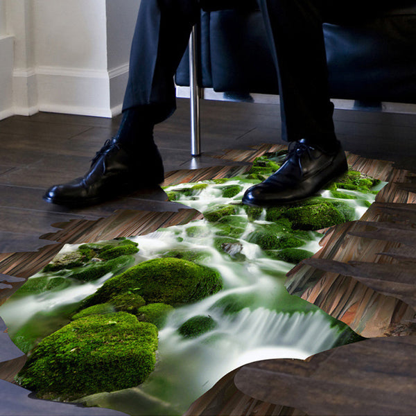 Amazing 3D Stream Mural Decal