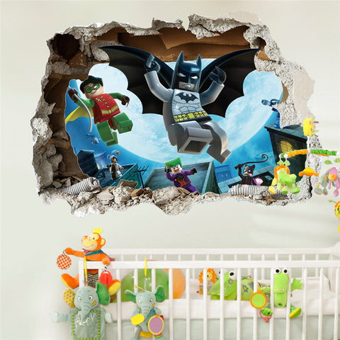 Lego Batman Broken Wall Decal - The Decal House