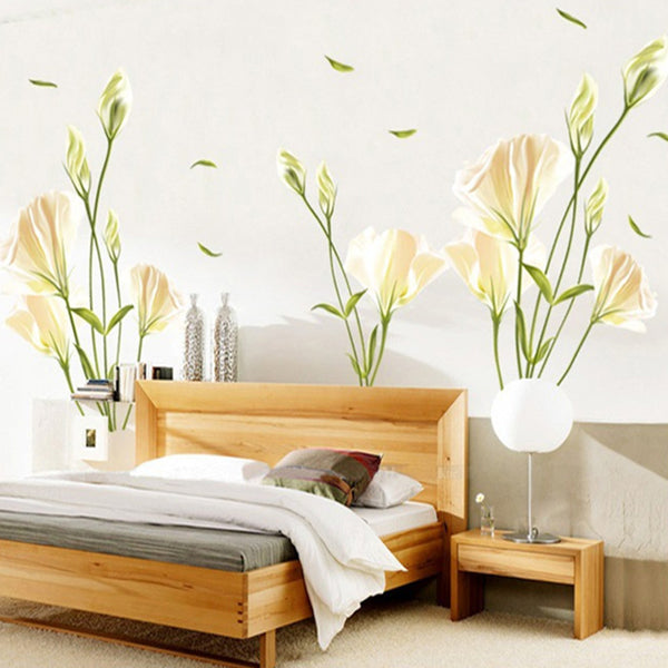 Beautiful Lily Flowers Wall Decals