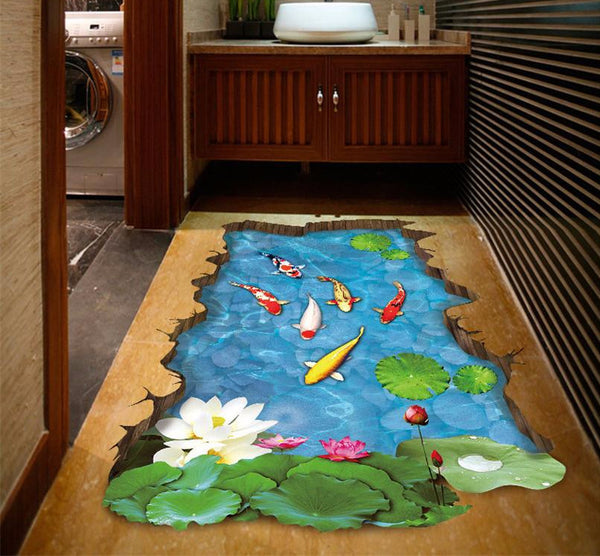 Sweet 3D Koi Pond Decal - Special Edition