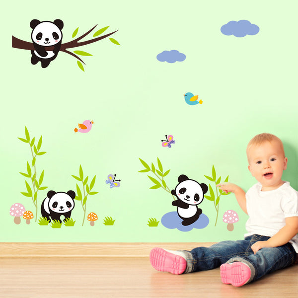 Naughty Pandas DIY Wall Mural