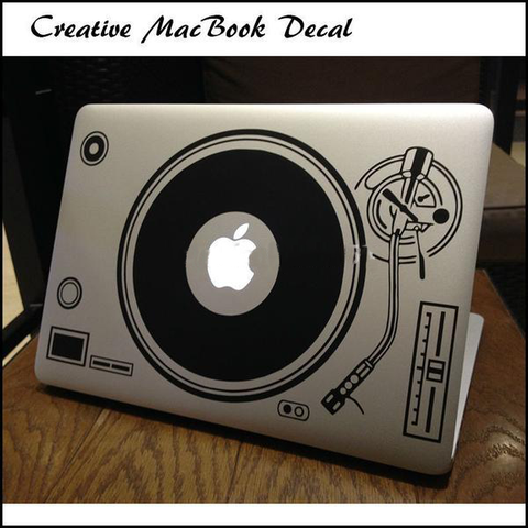 DJ Deck Record MacBook Decal