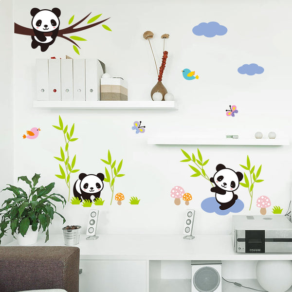 Naughty Pandas DIY Wall Mural