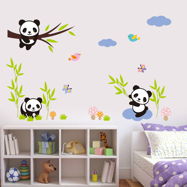 Naughty Pandas DIY Wall Mural