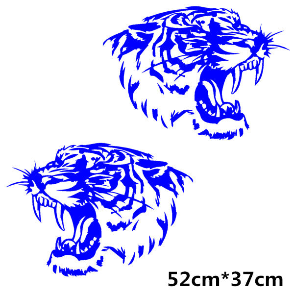 Fierce Tiger Head Roaring Car Decal