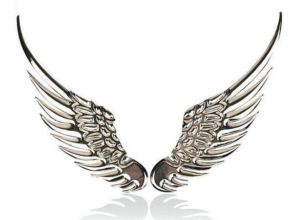 3D Metal Wings Car Decal