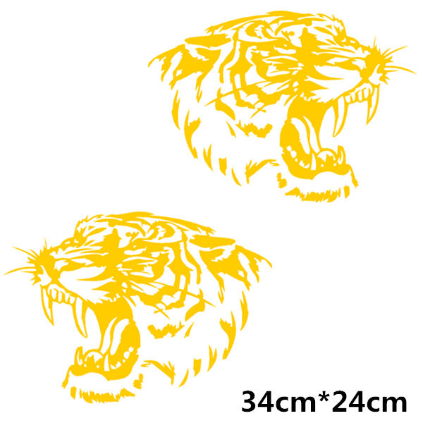 Fierce Tiger Head Roaring Car Decal