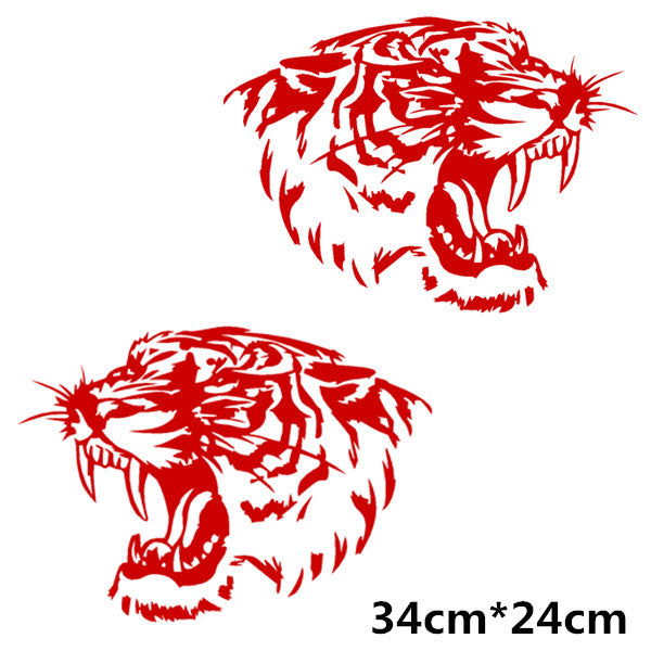 Fierce Tiger Head Roaring Car Decal