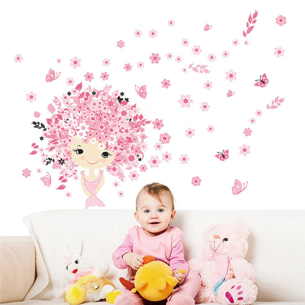 Romantic Floral Fairy Wall Murals