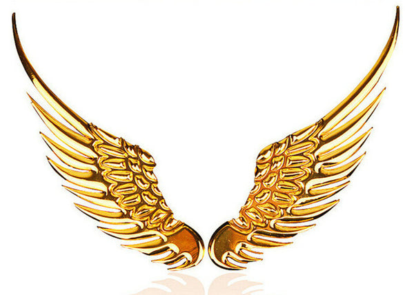 3D Metal Wings Car Decal