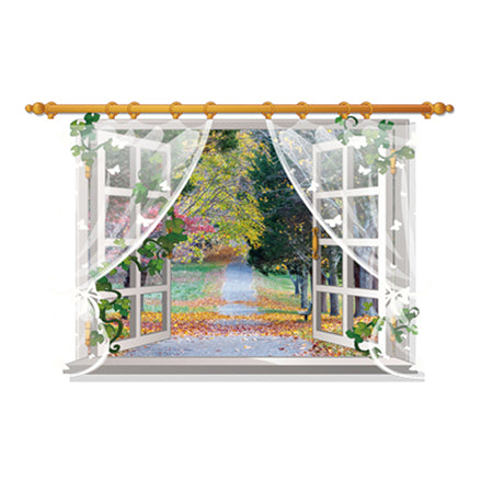 3D Open Window Scenes Wall Decorations