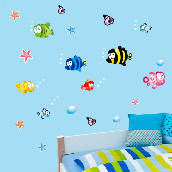 Amazing Animated Fish Wall Decals