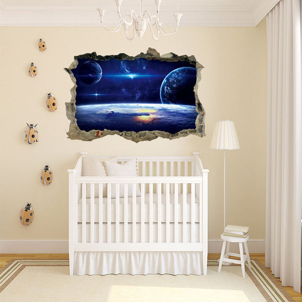 3D Galaxy Planets Wall Decor