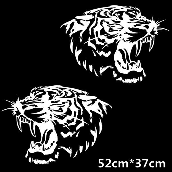 Fierce Tiger Head Roaring Car Decal